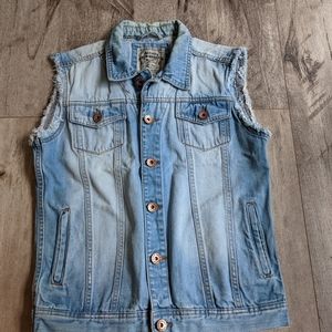 Vintage Style Denim Vest